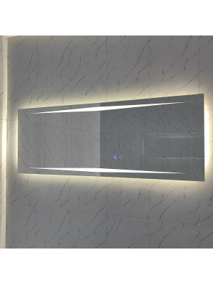 Зеркало для ванной 45*140 см LED подсветка антизапотевание прямоугольное KN-1164A140/450 KNOIS