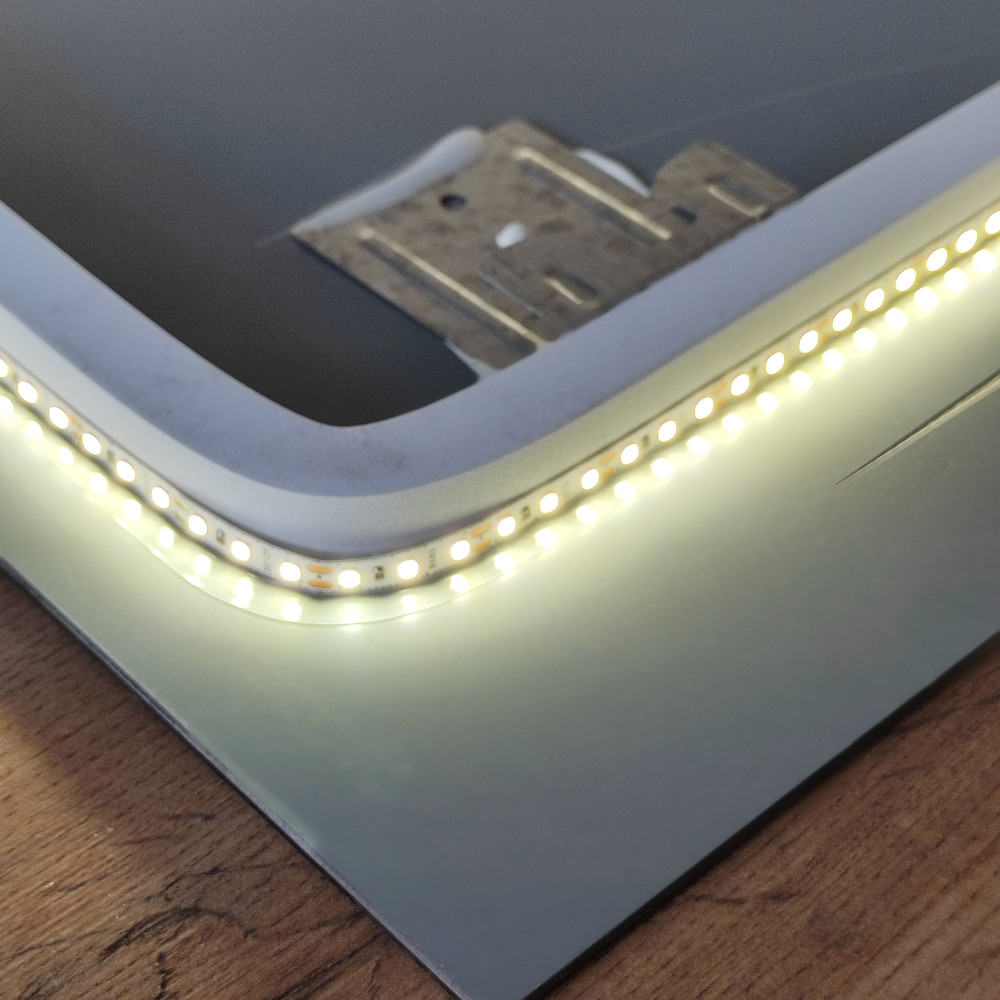 Зеркало для ванной 45*140 см LED подсветка антизапотевание прямоугольное KN-1164A140/450 KNOIS