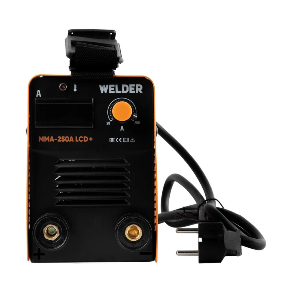 Сварочный аппарат инверторный Welder MMA-250 LCD, напряжение 220В, сварочный ток 20-250А