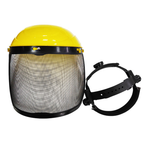 Щиток защитный с экраном из мелкоячеистой сетки (металл+нейлон) на пластиковом оголовье