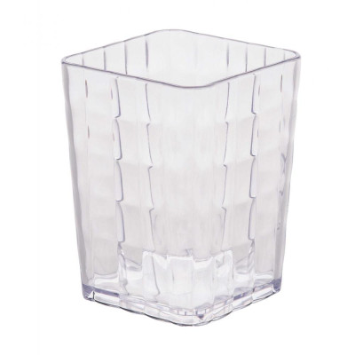 Стакан пластиковый для зубных щеток 75*75*100 мм прозрачный Кристалл Альтернатива Стакан пластиковый для зубных щеток 75*75*100 мм прозрачный Кристалл Альтернатива