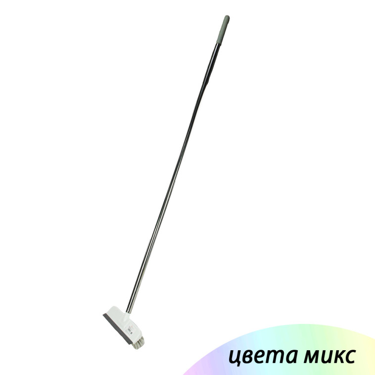 Веник пластиковый 23*136,5 см черенок металл микс BZ-1081 Baizheng
