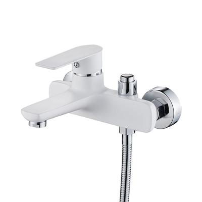 Смеситель DIKALAN для ванны однорыч., дивертор кнопка в корпусе, БЕЛЫЙ (12) D31375-8 Смеситель DIKALAN для ванны однорыч., дивертор кнопка в корпусе, БЕЛЫЙ (12) D31375-8