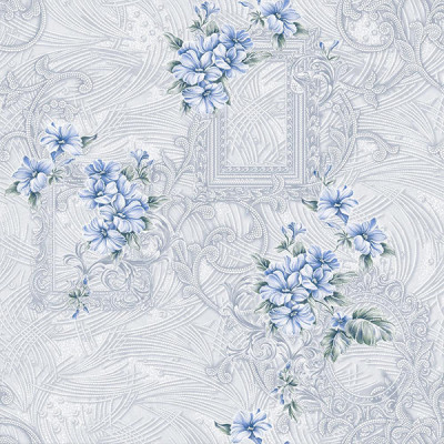 Обои бумажные акриловые Фиалки 01 0,53*10