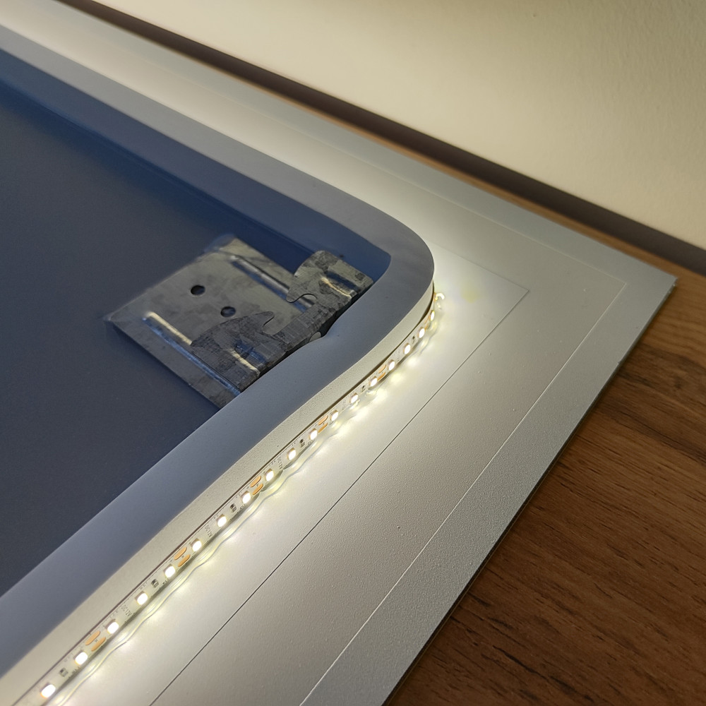 Зеркало для ванной 60*80 см LED подсветка антизапотевание прямоугольное KN-1047A60/80 KNOIS
