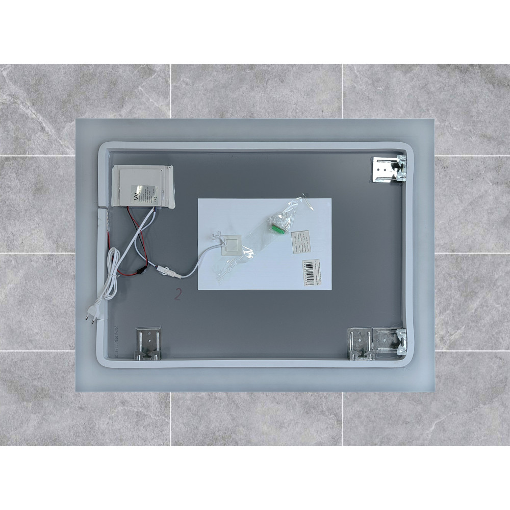 Зеркало для ванной 60*80 см LED подсветка антизапотевание прямоугольное KN-1047A60/80 KNOIS
