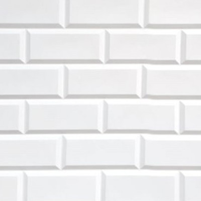 Панель стеновая ПВХ блок белый 0,962х0,484м Панель стеновая ПВХ блок белый 0,962х0,484м