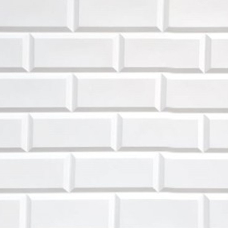 Панель стеновая ПВХ блок белый 0,962х0,484м