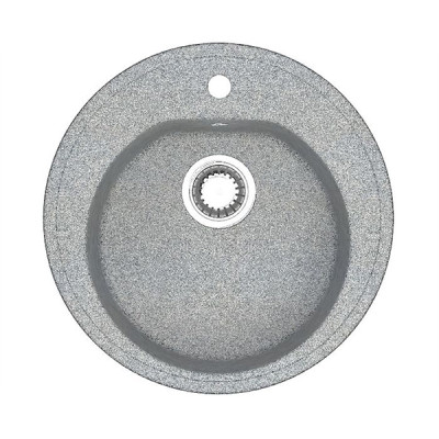 Мойка кухонная гранитная 3/Q8 темн серая (кругл) Карельский камень 513*513*191мм Мойка кухонная гранитная 3/Q8 темн серая (кругл) Карельский камень 513*513*191мм