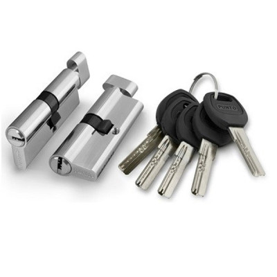 Цилиндровый механизм с вертушкой А202/80mm (35+10+35) SN мат.никель 5кл.