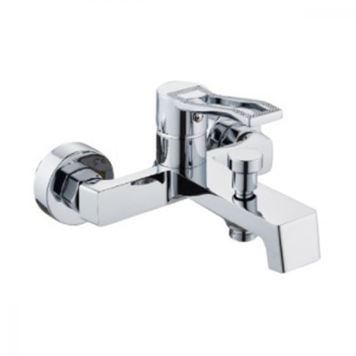 Смеситель KNOIS для ванны однорыч. 26мм дивертор на изливе нажимной Латунь Хром (12) K310010