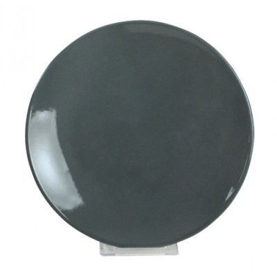 Тарелка керамическая десертная 20 см серый Alfa Keramika Мфк