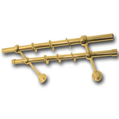 Карниз кованый двойной открытый 1,8м 16мм золото глянец Ле-Гранд Карниз кованый двойной открытый 1,8м 16мм золото глянец Ле-Гранд