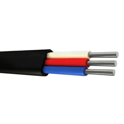 Кабель АВВГ 3*4,0  черный/белый