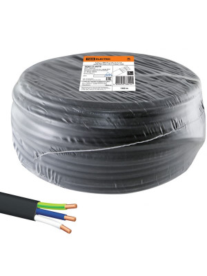 Кабель ВВГнг-LS 3*1,5 ок(N, PE)-0,66 ГОСТ (100м) TDM Кабель ВВГнг-LS 3*1,5 ок(N, PE)-0,66 ГОСТ (100м) TDM