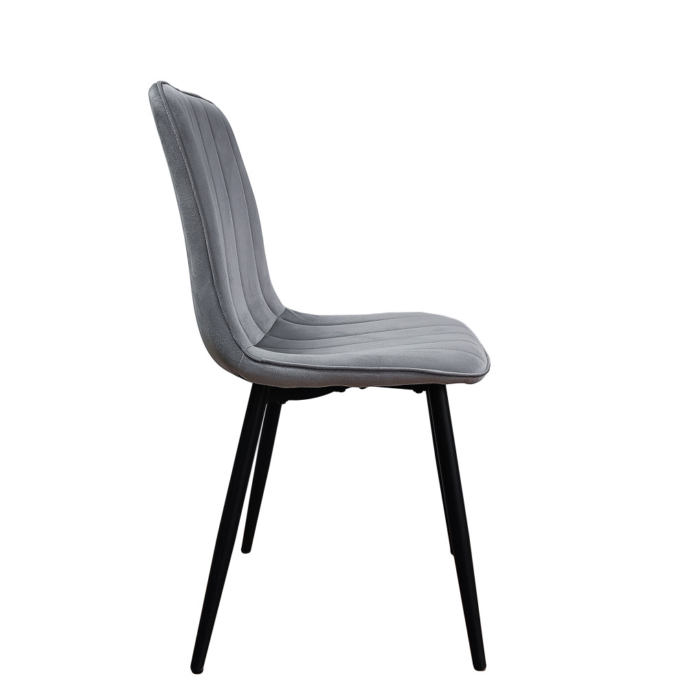 Стул металлический Baizheng 88×40×50 см, текстиль, светло-серый, до 150 кг