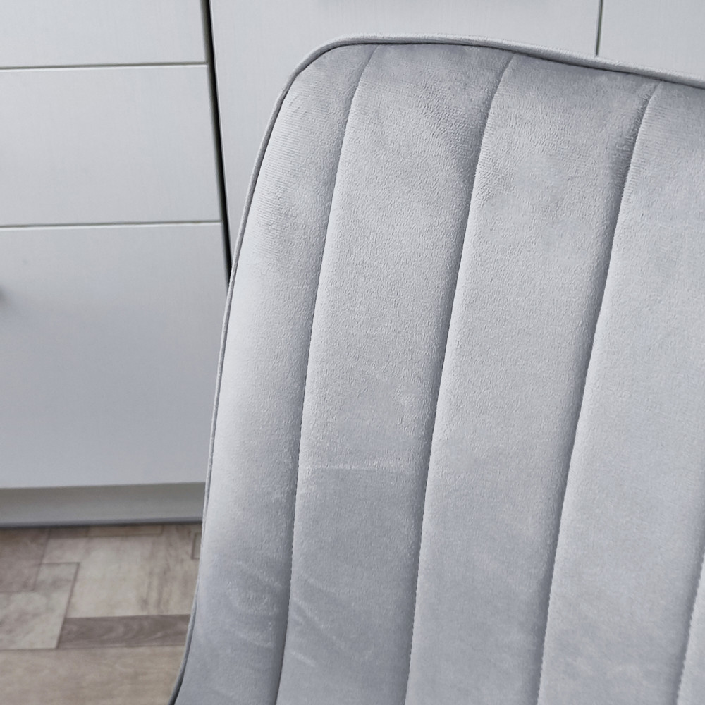 Стул металлический Baizheng 88×40×50 см, текстиль, светло-серый, до 150 кг