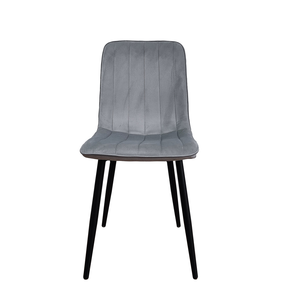 Стул металлический Baizheng 88×40×50 см, текстиль, светло-серый, до 150 кг