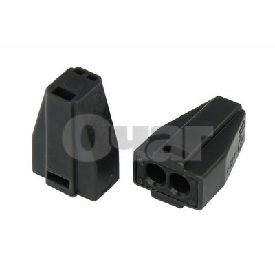 Клемма-экспресс с пастой, 2-проводная до 2,5 мм.кв, серая (100 шт./уп.) (773-302) REXANT