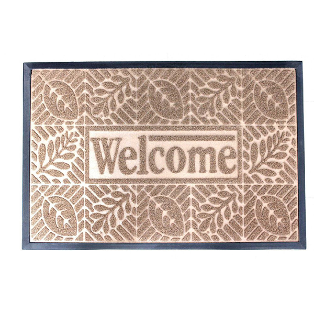 Коврик придверный BAIZHENG 60*90 (Welcome) зеленый (Bay)