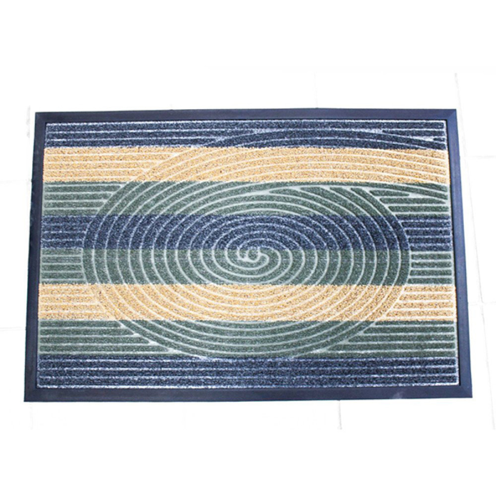 Коврик придверный BAIZHENG 60*90 (Welcome) зеленый (Bay)