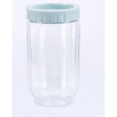 Банка пластиковая для сыпучих продуктов 1,1 л пласт крышка Baizheng