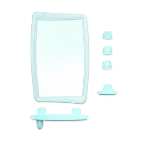 Набор пластиковый для ванной с зеркалом 34,6*54,6 см мята ВК Беросси 51 Berossi