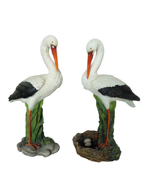 Фигура садовая Журавли, GK-CR-046 (2 диз. в ассортим), полистоун, 21*12*43,5 см Фигура садовая Журавли, GK-CR-046 (2 диз. в ассортим), полистоун, 21*12*43,5 см