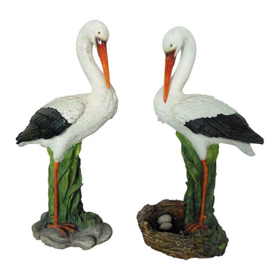 Фигура садовая Журавли, GK-CR-046 (2 диз. в ассортим), полистоун, 21*12*43,5 см