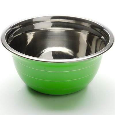 Миска из нерж. стали  22см зеленая  Mayer Boch