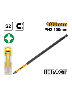Бита PH2 100мм ударная INGCO SDBIM71PH2100 INDUSTRIAL Бита PH2 100мм ударная INGCO SDBIM71PH2100 INDUSTRIAL