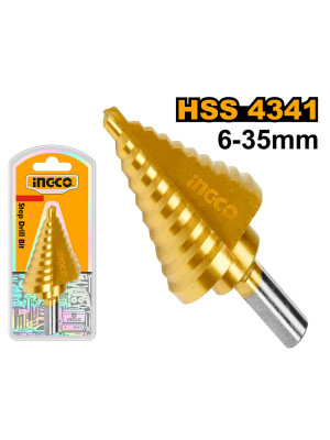 Ступенчатое сверло 6-35 мм INGCO AKSDS63503 INDUSTRIAL Ступенчатое сверло 6-35 мм INGCO AKSDS63503 INDUSTRIAL