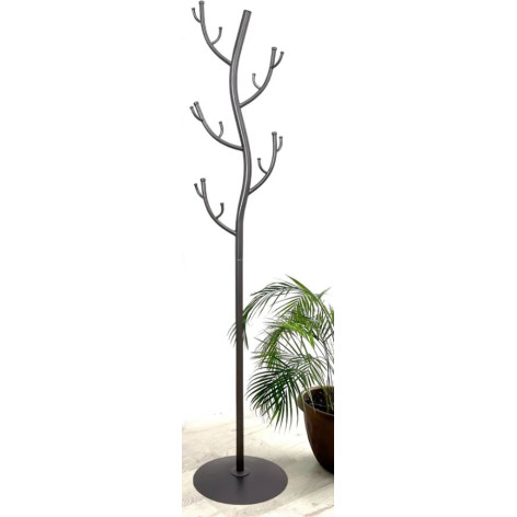 Вешалка металлическая напольная 37,5*37,5*181 см графит Дерево ЗМИ