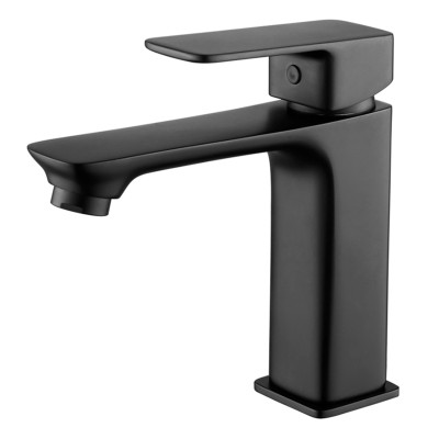 Смеситель для умывальника однорыч. 35мм на шпильке Латунь Черный Ledeme L1080B