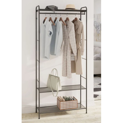 Вешалка металлическая гардеробная 87*30*191 см графит Монако 33 ЗМИ