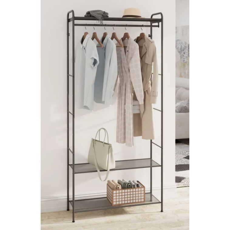 Вешалка металлическая гардеробная 87*30*191 см графит Монако 33 ЗМИ