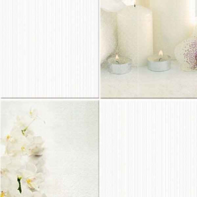 Панель ПВХ Спа белый фон 2700*250*8мм Unique