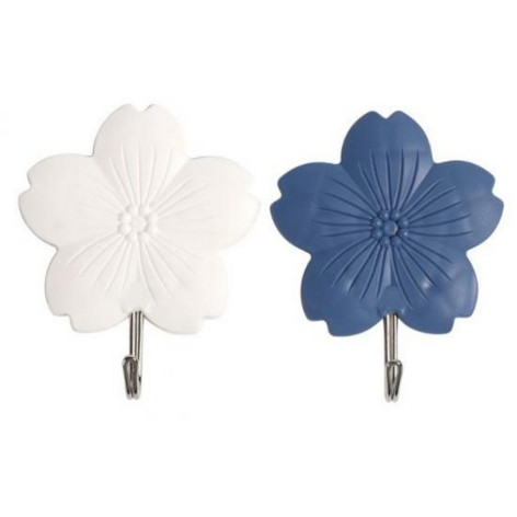 Набор пластиковых крючков 2 шт 7*8,55 см самоклеящийся металл держатель Цветочек Baizheng