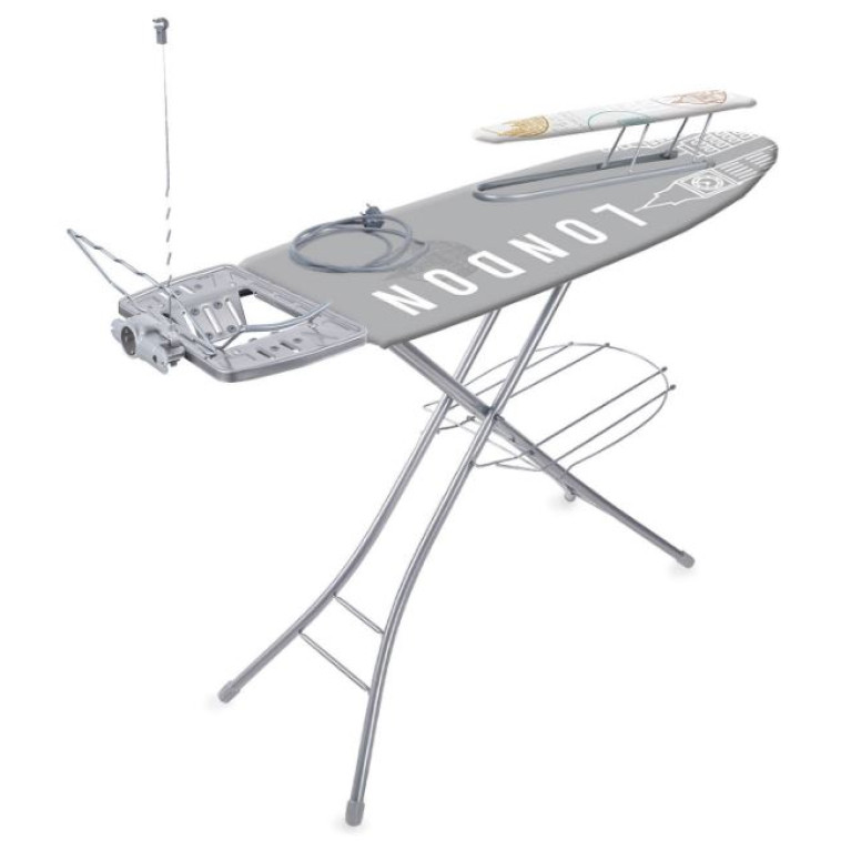 Доска гладильная металлическая 1220*400 мм Города Лондон Эльза де люкс Nika