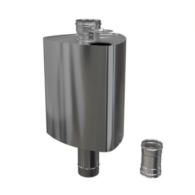 Бак треугольный (нерж)  51л на трубе Ф115 (AISI 201/1.0) FERRUM