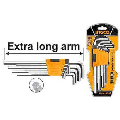 Набор ключей HEX INGCO 1.5-10 мм (6/36) HHK11092
 INDUSTRIAL