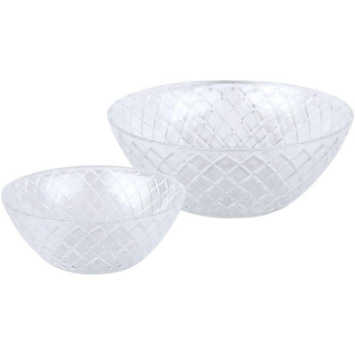 Набор стеклянный салатников 2 пр РОМБ 2 Rosenberg Набор стеклянный салатников 2 пр РОМБ 2 Rosenberg