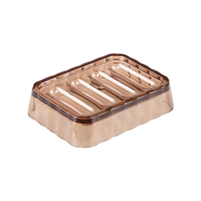 Мыльница пластиковая открытая 110*85*30 мм тонированная Кристалл Альтернатива