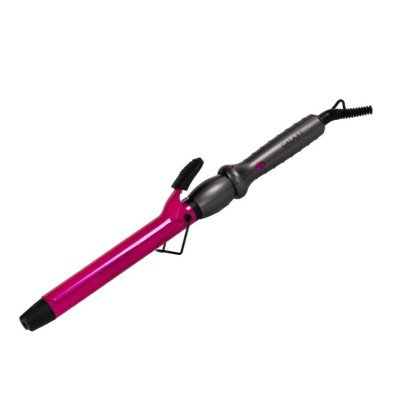 Плойка для завивки волос 70 Вт d-25 мм керамич покрытие розово-серый Galaxy