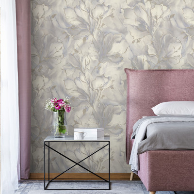 7300-08 Moonbloom (7301-08) обои вин. на флиз.осн. г.т. 1,06х10м (Евро Декор) 6