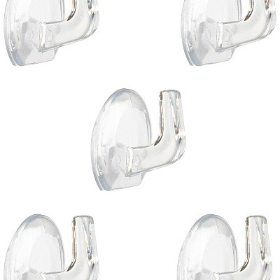 Набор пластиковых крючков 5 шт самоклеящиеся 2,5*2,2 см Рыжий кот