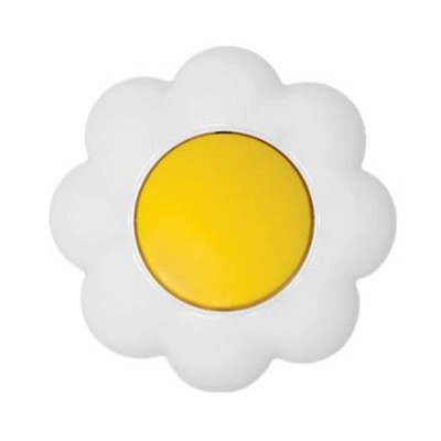 Выключатель 1 кл. 10А Ромашка желтый/белый Kranz Happy Выключатель 1 кл. 10А Ромашка желтый/белый Kranz Happy