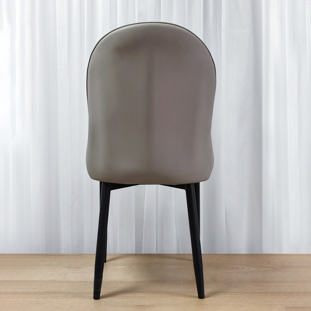 Стул металлический Baizheng 89×46×45 см, искусственная кожа, светло-серый, до 150 кг