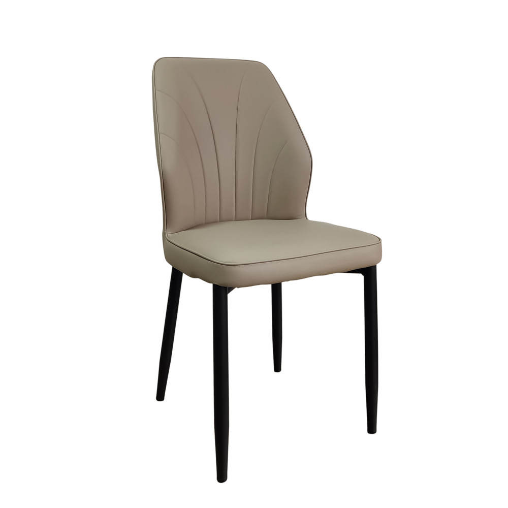 Стул металлический Baizheng BZ-103 87×44×45 см, искусственная кожа, бежевый, до 150 кг