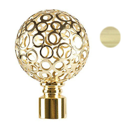 Наконечник Ажур золото глянец 19/16мм Ле-Гранд